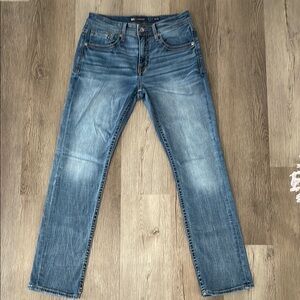 Men's Buckle BKE Jake Straight Blue Denim Jeans Size 32 X 32
